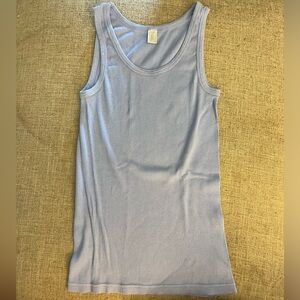 J. Crew ribbed tank, periwinkle blue, size medium.